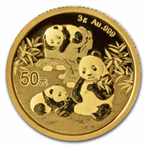 Gold Chinese Panda Coin 2025 - 3 Gram